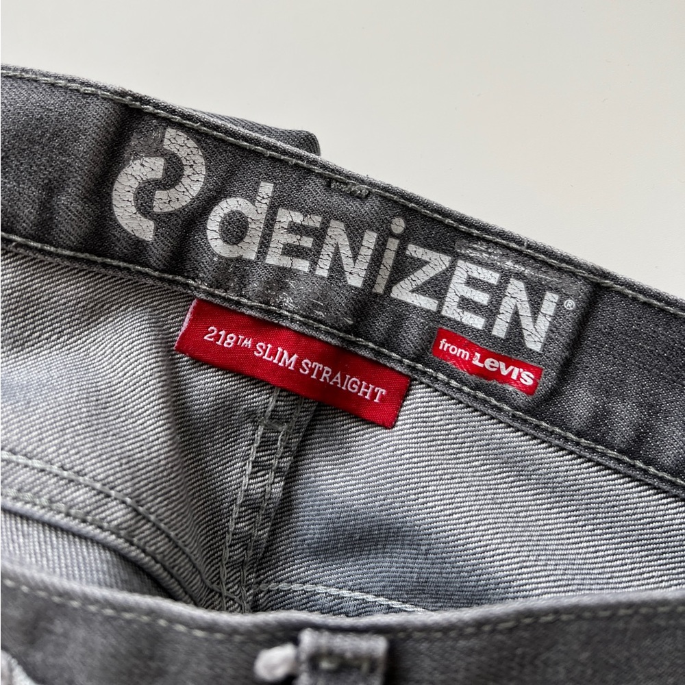 LEVIS DENIZEN 218 SLIM STRAIGHT Grey Denim Jeans - W32 L32 - Men’s - Picture 7 of 8